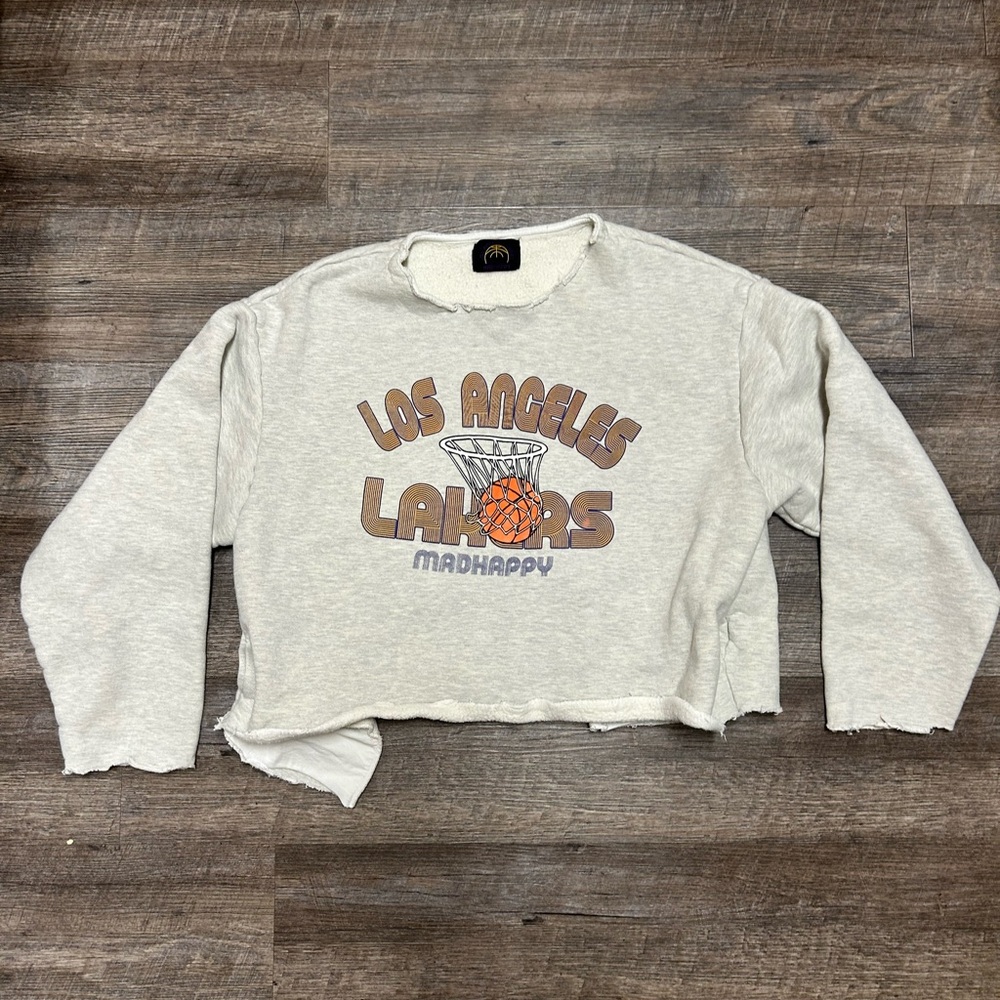 Madhappy Los Angeles Lakers Cream Sweatshirt